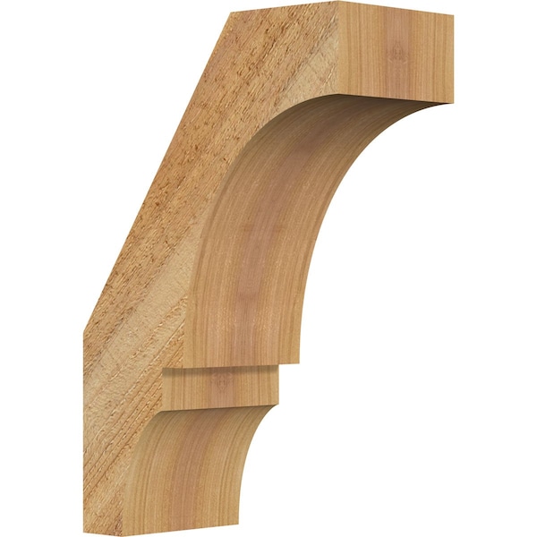 Ekena Millwork 4"W x 8"D x 12"H Balboa Rough Sawn Knee Brace, Western Red Cedar BRC04X08X12BOA00RWR - main